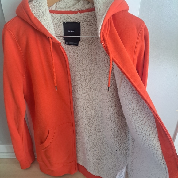 Burton Sherpa-Lined Zip Hoodie – Size Medium - Picture 3 of 7
